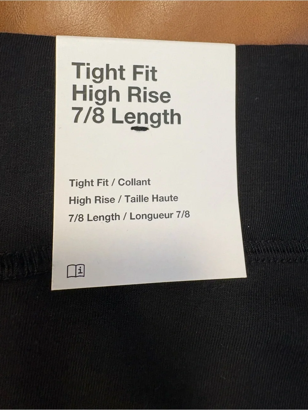 Nike Black Tight Fit High Rise 7/8 Performance Leggings